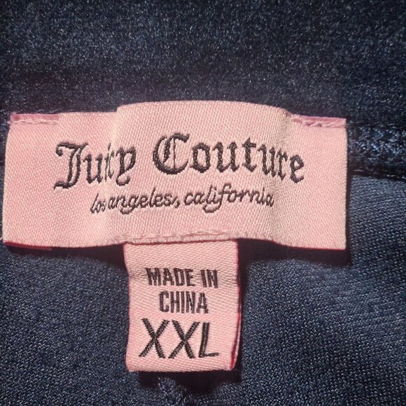 Juicy Couture Women’s Velour Pants Navy XXL Athleisure Quiet Luxury Athflow - Picture 4 of 12
